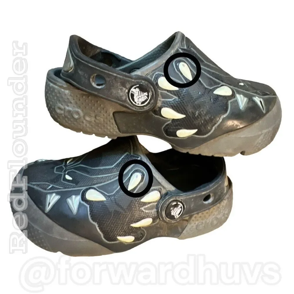 Crocs Boys' Child Black Panther Fun Lab Clog Size C9